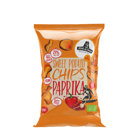 Patatine alla paprika dolce affumicata senza glutine bio 90g - John Altman