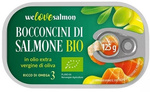 Pezzi di salmone in olio extra vergine d'oliva biologico 125 g – We Love Salmon