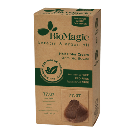 Tinta per capelli biondo castano (77.07) 250 g - BioMagic
