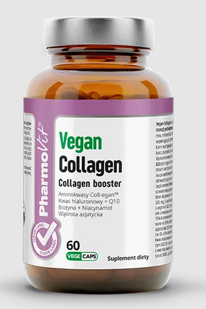 Integratore alimentare vegano senza glutine Collagen Booster 60 capsule - Pharmovit (Clean Label)