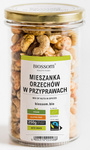 Miscela di noci speziate senza glutine del commercio equo e solidale bio 250 g - BIOSSOM