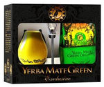 Set Yerba mate biologico 400 g, matero e bombilla – Organic Mate Green