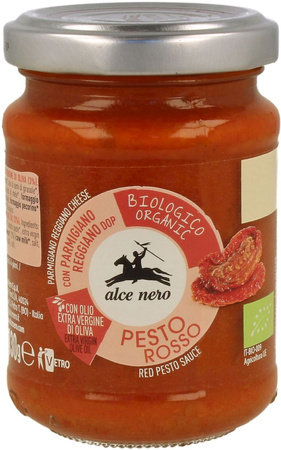 Pesto rosso biologico di pomodori secchi 130 g – Alce Nero
