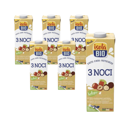 SET 6 x Bevanda vegetale 3 noci bio 1 l