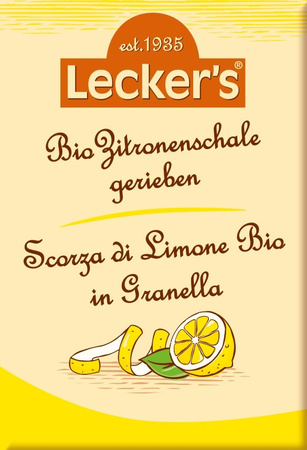 Scorza di limone grattugiata biologica 15 g - Lecker's