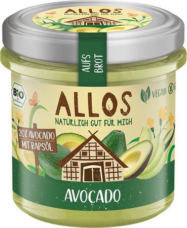 Crema all'avocado senza glutine BIO 140 g – Allos