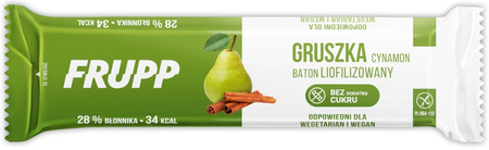 Barretta liofilizzata pera e cannella senza glutine 10 g (Frupp) – Celiko