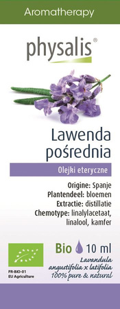 Olio essenziale Lavanda intermedia (Lavandin super) Biologico 10 ml – Physalis