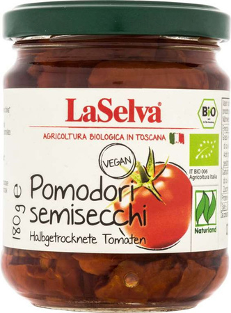 Pomodori semidisidratati biologici in olio d'oliva 180 g – La Selva