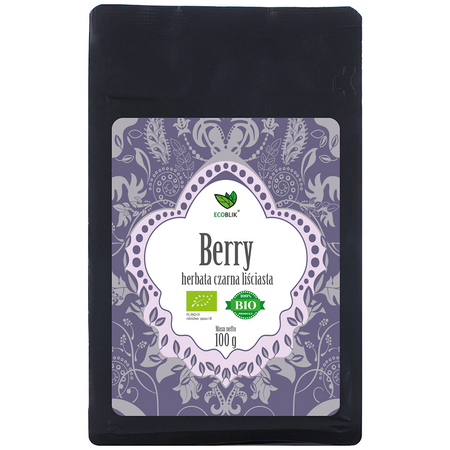 Tè nero in foglie frutti di bosco BIO 100 g – Ecoblik