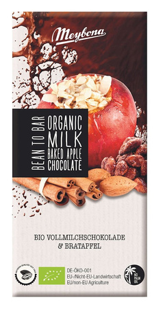 Cioccolato al latte e mela cotta BIO 100 g - Meybona