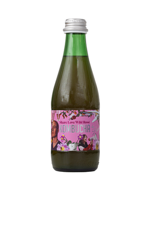Kombucha con succo di rosa selvatica (Share Love Wild Rose) Bio 330 ml - Kombucha By Laurent
