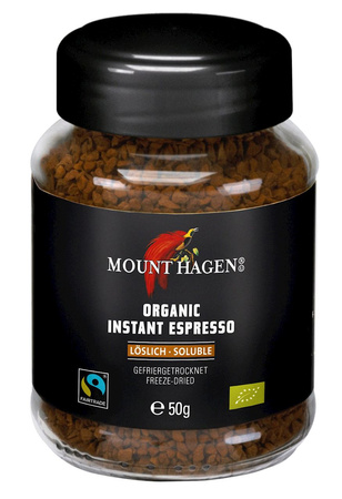 Caffè istantaneo liofilizzato arabica/robusta espresso fair trade 50 g - Mount Hagen
