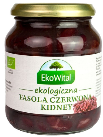 SET 12 x Fagioli rossi in salamoia bio 360 g / 240 g - Ekowital