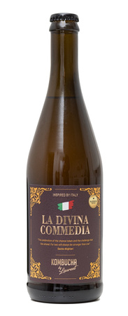 Kombucha al mandarino e al limone di Sicilia (dante alighieri) BIO 750 ml - Kombucha By Laurent (platinium)