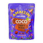 Rotoli - tubi croccanti al cocco e cioccolato senza glutine bio 140 g - Amaizin