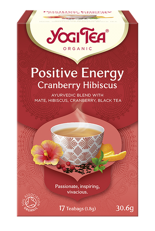 Tisana energia positiva mirtillo rosso - ibisco BIOLOGICA (17 x 1,8 g) 30,6 g – Yogi Tea