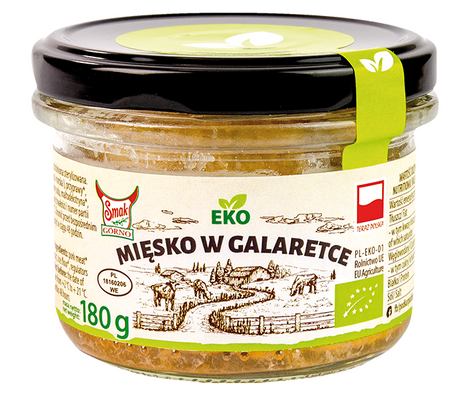Carne in gelatina bio 180 g