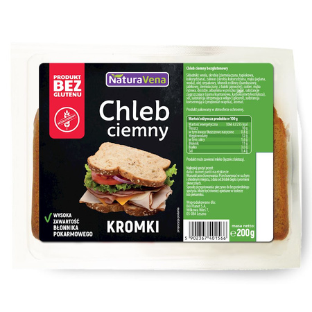 Pane scuro naturale senza glutine 200 g - Naturavena