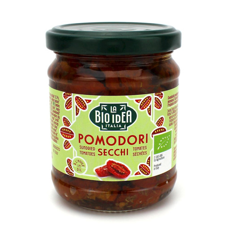 Pomodori secchi sott'olio d'oliva BIOLOGICO 190 g – La Bio Idea