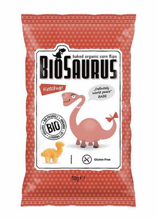 Snack croccanti al ketchup senza glutine Bio 50 g – Biosaurus