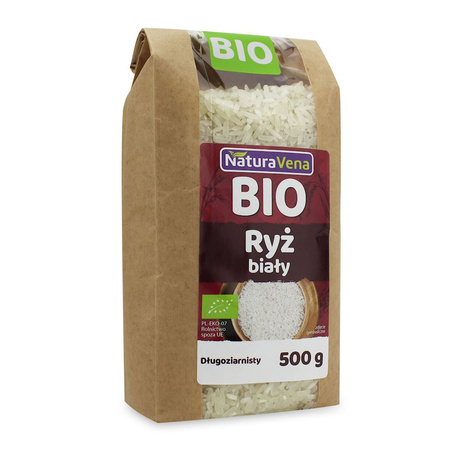Riso bianco a grana lunga bio 500 g - Naturavena