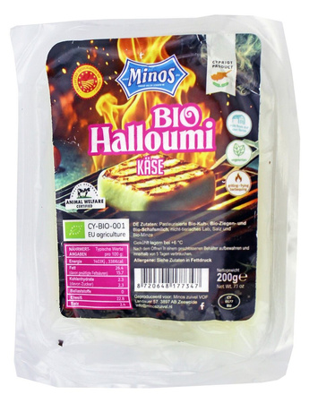 Formaggio Halloumi bio 200 g - MINOS