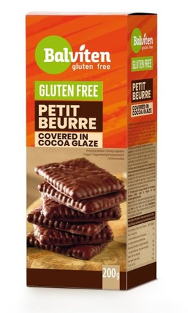 Herbatniki petit beurre w polewie kakaowej bezglutenowe 200 g - Balviten