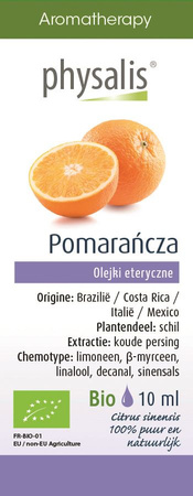 Olio essenziale Arancio dolce Biologico 10 ml – Physalis