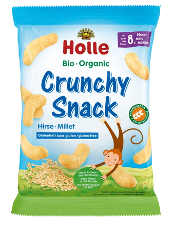 Snack soffiati riso e lenticchie senza zuccheri aggiunti senza glutine dall'8° mese BIO 25 g – Holle