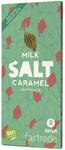 Cioccolato al latte del commercio equo e solidale con caramello salato Bio 100 g