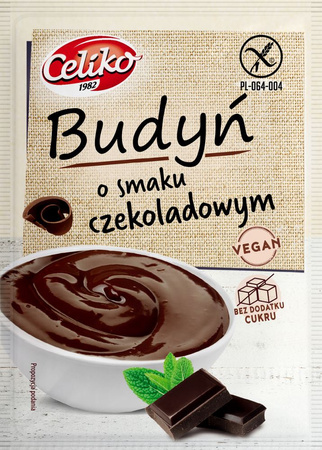 Budino al cioccolato senza glutine, senza zucchero 40 g - Celiko