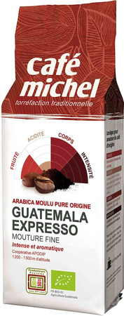 Caffè macinato Arabica 100% espresso Guatemala Fair Trade Biologico 250 g – Cafe Michel