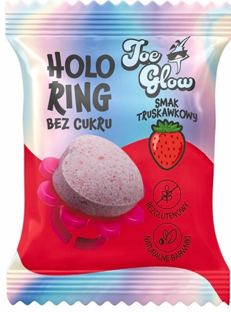 Lecca-lecca "ad anello" HOLOPS senza zucchero al gusto di fragola 6g (VENDITA PER PACCHETTI COLLETTIVI)