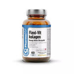 Capsule di supporto per articolazioni, ossa e cartilagini Flexi-Vit Integratore alimentare di collagene 60 capsule 50,7 g - Pharmovit (etichetta pulita)