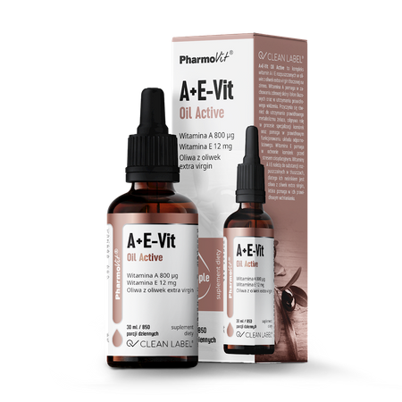 Vitamina A + E gocce (800 mcg + 12 mg) integratore alimentare senza glutine 30 ml - Pharmovit