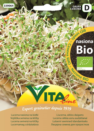 Semi di erba medica per germogli bio 20 g - Linea Vita