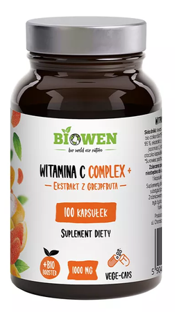 Vitamina C Complex+ integratore alimentare 100 capsule - Biowen – Hempking