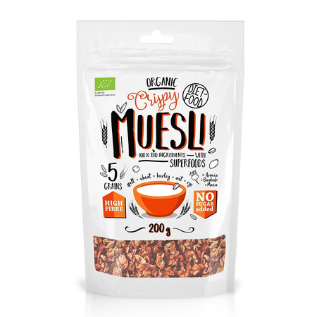 Muesli croccante superfoods Biologico 200 g – Diet-Food