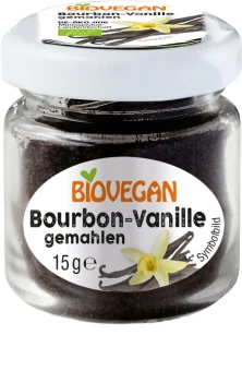 Vaniglia bourbon bio macinata (in barattolo di vetro) 15 g - Biovegan