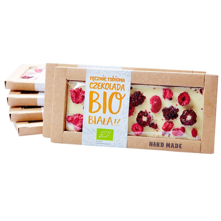 Cioccolato bianco con lamponi e more bio 53 g