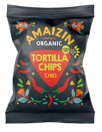 Chips di mais al peperoncino senza glutine BIO 75 g