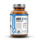 ADEK vitamine + complesso vitaminico C integratore alimentare 60 capsule 21,2 g (etichetta pulita) - Pharmovit