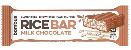 Barretta di riso senza glutine al cioccolato al latte 18 g