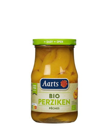 Pesche a fette in sciroppo leggero bio 350 g (190 g) (barattolo) - aarts