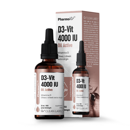 Vitamina D3 gocce 100 mcg (4000 iu) integratore alimentare senza glutine 30 ml - Pharmovit
