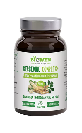 Berberina Complex+ integratore alimentare senza glutine 60 capsule - HempKing (Biowen)