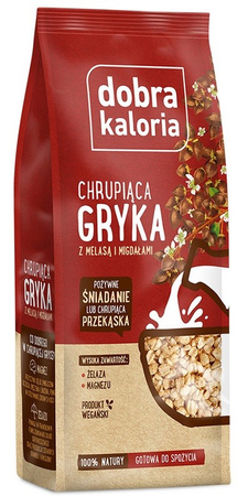 Grano saraceno espanso con melassa e mandorle 100 g - Dobra Kaloria