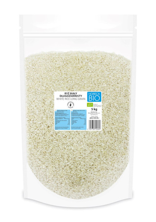 Riso bianco a grana lunga senza glutine bio 5 kg