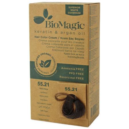 Tintura per capelli castano ghiaccio (55.21) 250 g - Biomagic